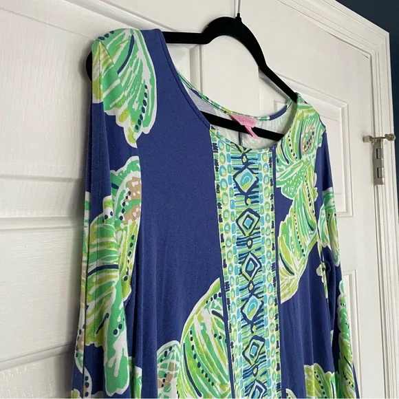 Lilly Pulitzer Ophelia Dress Blue Green - Picture 6 of 7